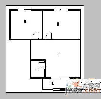 滑翔二小区3室2厅1卫118㎡户型图