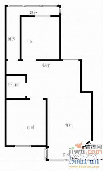 启明新村1室1厅1卫177㎡户型图