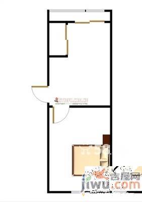 双喜小区1室1厅1卫50㎡户型图