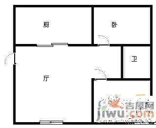 昊翔家园2室2厅1卫120㎡户型图