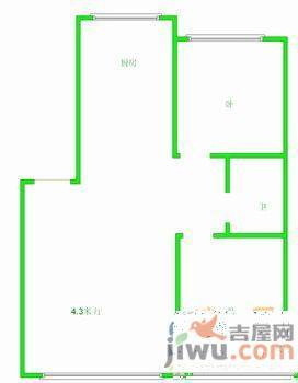 昊翔家园2室2厅1卫120㎡户型图