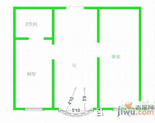 春江花月B区2室2厅2卫140㎡户型图