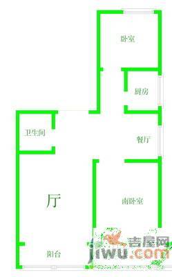 盛世家园2室2厅1卫62.3㎡户型图