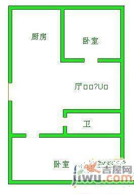 卫工佳苑2室1厅1卫户型图