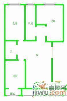 爱心家园2室2厅1卫111㎡户型图