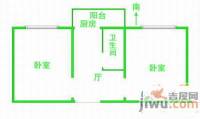 三洞桥小区2室1厅1卫53㎡户型图