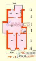 富丽阳光二期2室1厅1卫88㎡户型图
