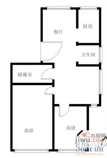 万科金色家园3室2厅2卫150㎡户型图