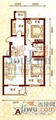 御龙逸城2室2厅1卫户型图