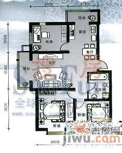 御龙逸城2室2厅1卫户型图