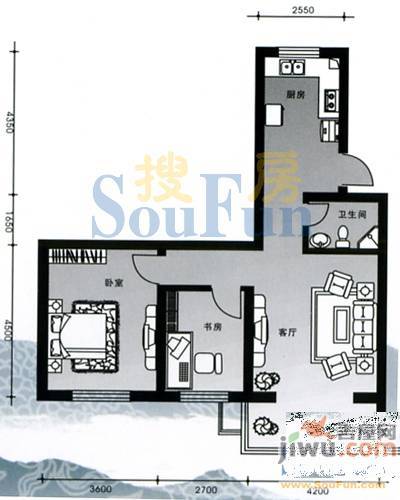 御龙逸城2室2厅1卫户型图