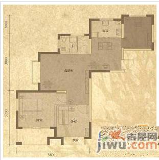 华景花园3室2厅1卫145㎡户型图