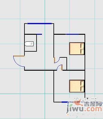 四方小区2室1厅1卫70㎡户型图