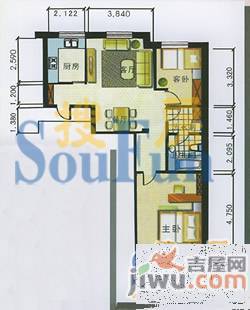 御林家园3室2厅1卫135.5㎡户型图