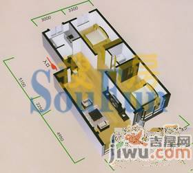 御林家园3室2厅1卫135.5㎡户型图