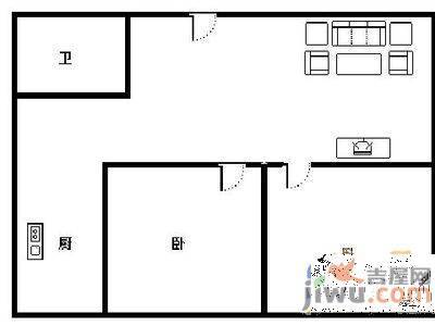 沈铁光明佳园2室2厅1卫84㎡户型图