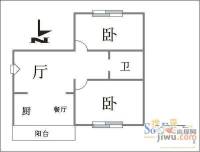 赞兴家园2室2厅1卫户型图