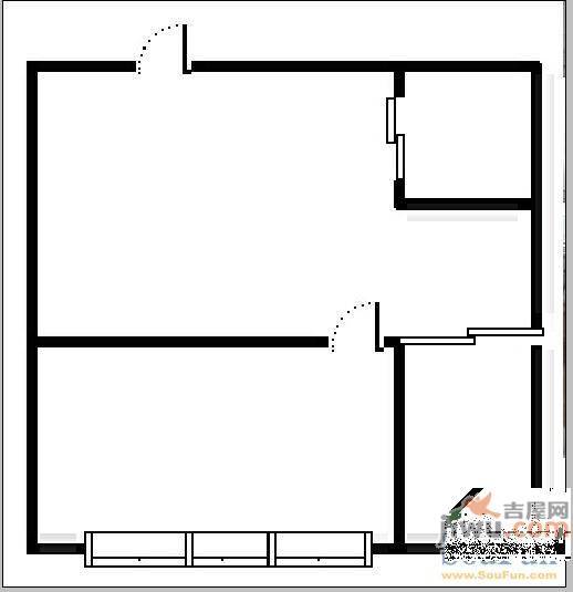 画苑小区1室1厅1卫62㎡户型图