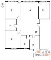 德工社区2室1厅1卫80㎡户型图