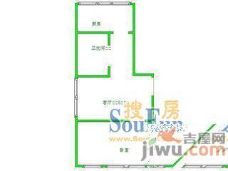 云峰明居2室1厅1卫户型图