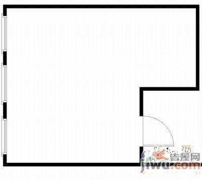 千缘新财富大厦1室0厅1卫60㎡户型图