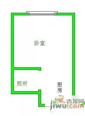 黎明公寓社区1室1厅1卫38㎡户型图