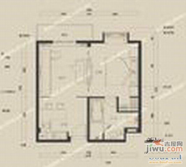 劳动里社区2室1厅1卫82㎡户型图