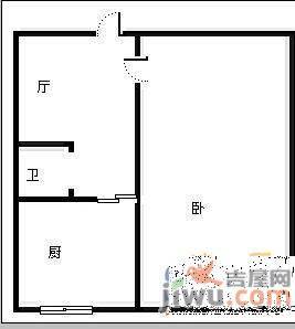 维华小区1室1厅1卫户型图