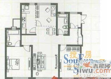 利波沙依德3室2厅1卫户型图