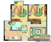 枫林花园2室1厅1卫80㎡户型图
