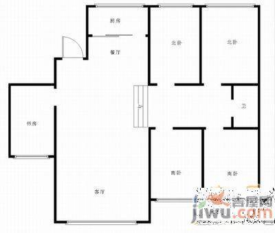 盛宁园5室3厅2卫214㎡户型图