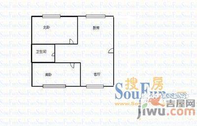 军官楼3室2厅2卫140㎡户型图