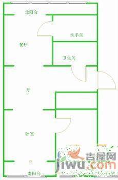 取意小区2室2厅1卫131㎡户型图