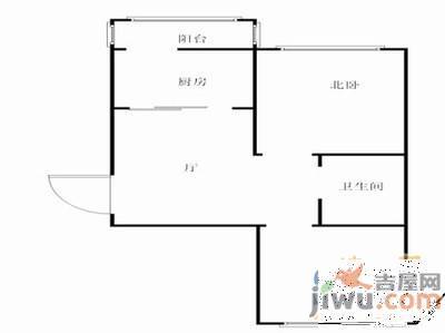 取意小区2室2厅1卫131㎡户型图