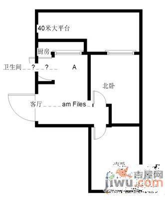 取意小区2室2厅1卫131㎡户型图