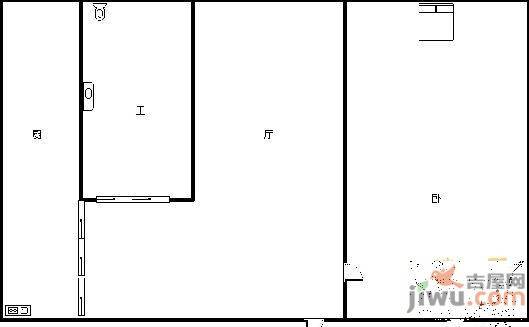 取意小区2室2厅1卫131㎡户型图