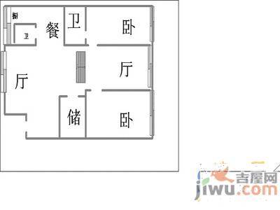 安源小区2室2厅1卫108㎡户型图