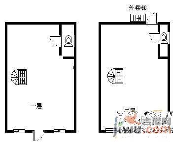 富强社区2室1厅1卫375㎡户型图