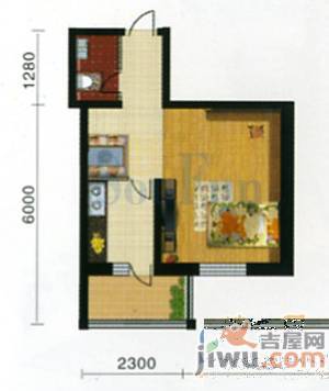 世博弘苑2室1厅0卫85㎡户型图