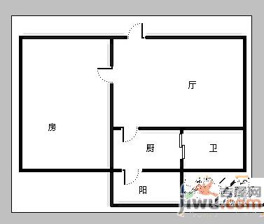 榆园小区3室1厅1卫92㎡户型图