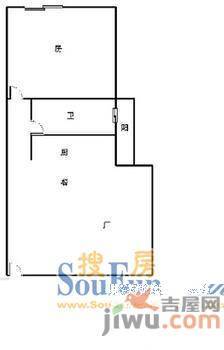 城市印象2室1厅1卫户型图