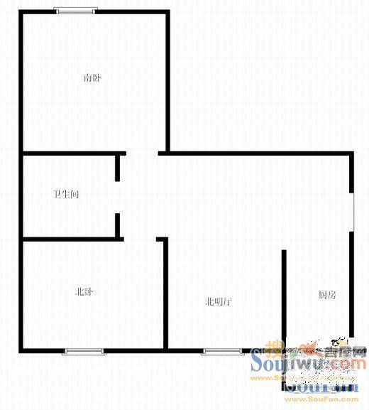 如意小区1室1厅1卫户型图