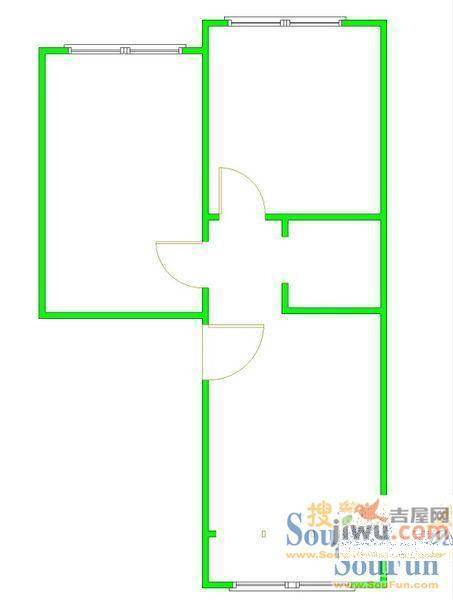 如意小区1室1厅1卫户型图