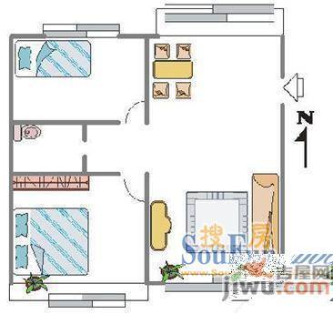 东大智慧园3室2厅2卫155㎡户型图