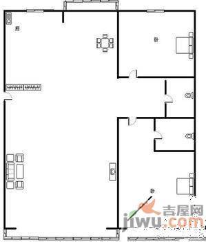 龙腾华苑2室1厅1卫户型图