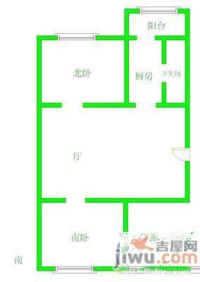 金座小区2室1厅1卫85㎡户型图