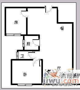 新世界花园朗悦居2室1厅1卫78㎡户型图