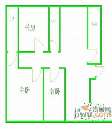 新世界花园朗悦居2室1厅1卫78㎡户型图