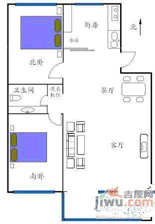 滑翔七小区3室2厅2卫140㎡户型图