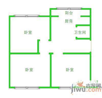 滑翔七小区3室2厅2卫140㎡户型图